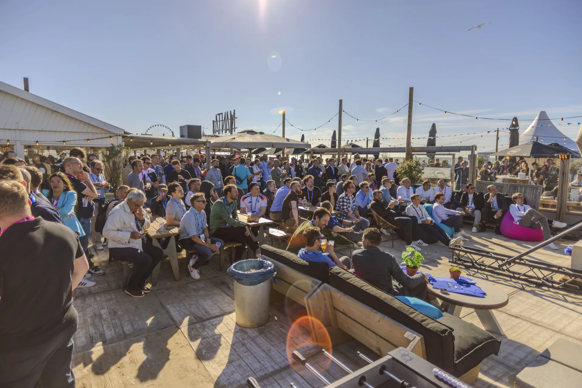 Corporate event on the beach at Manta Beach Scheveningen